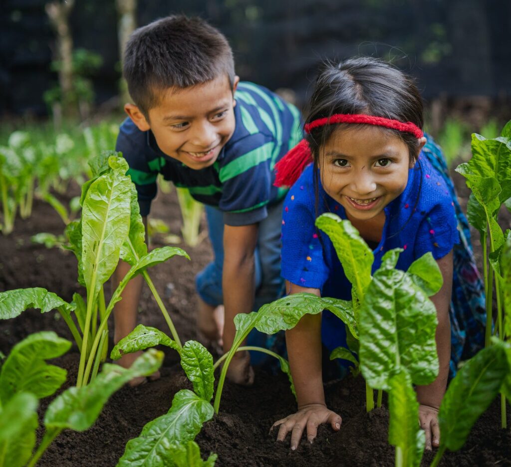 Elnata-and-Nayeli-smiling-Family_Garden on Earth Day